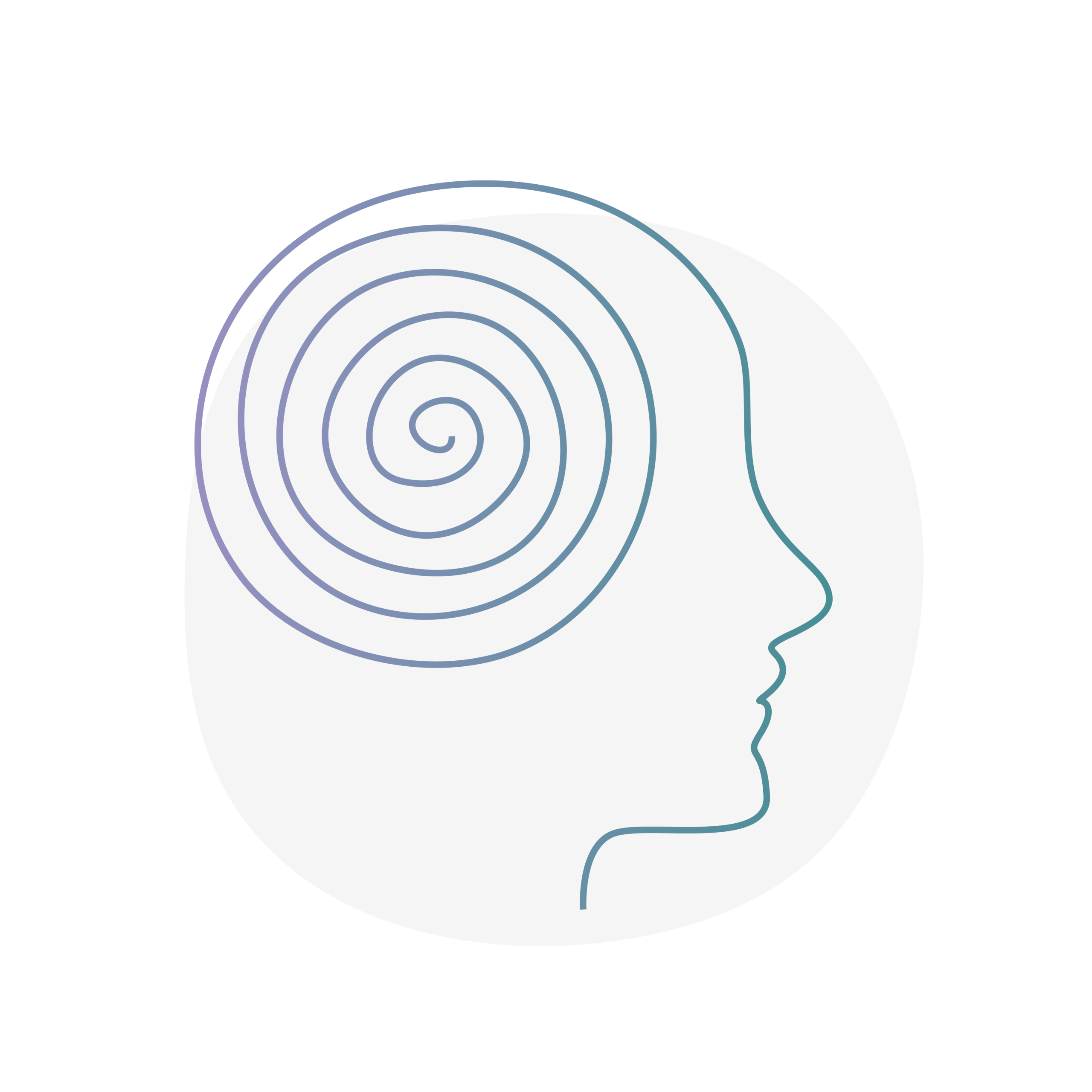 Squiggly line in a grey circle