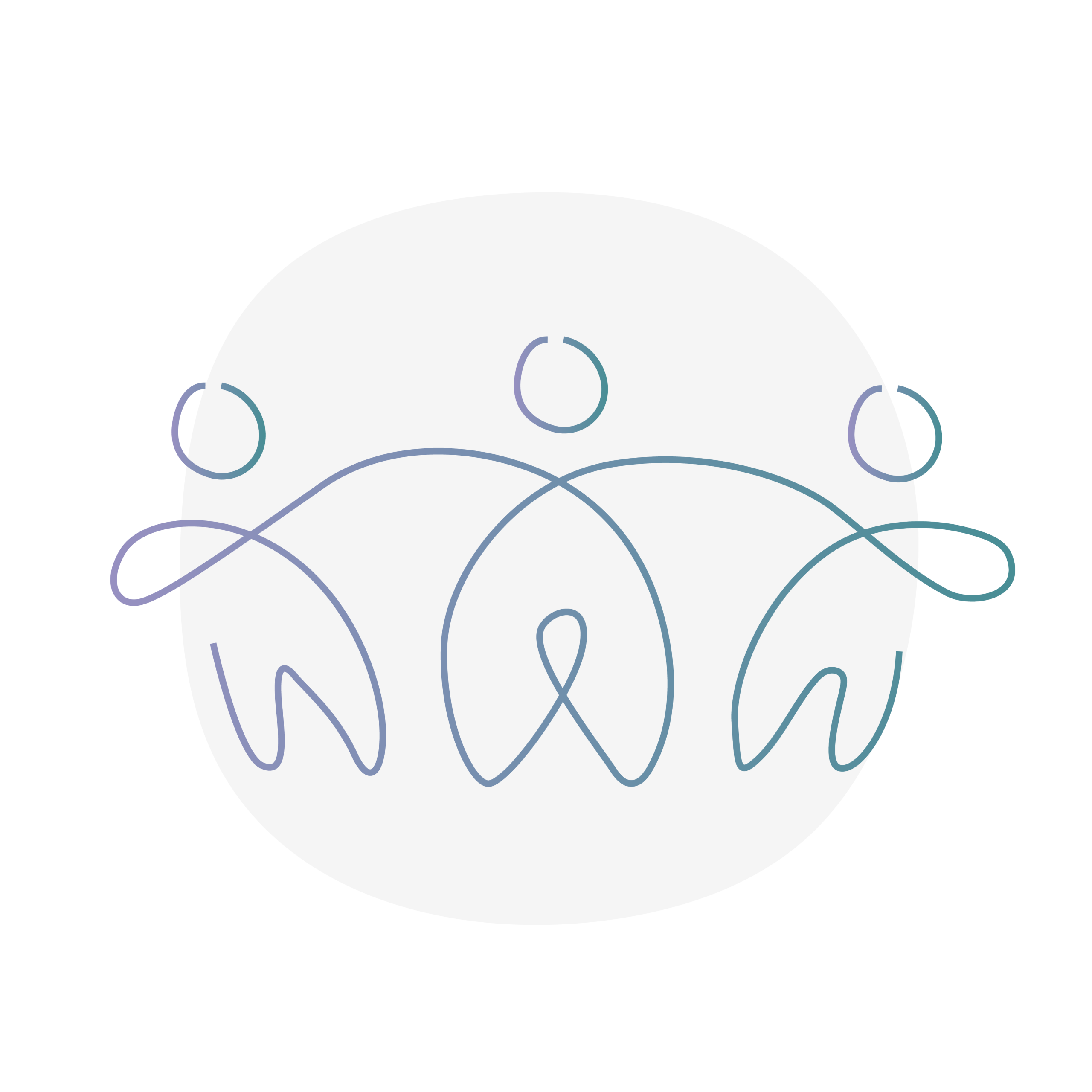 Squiggly line in a grey circle
